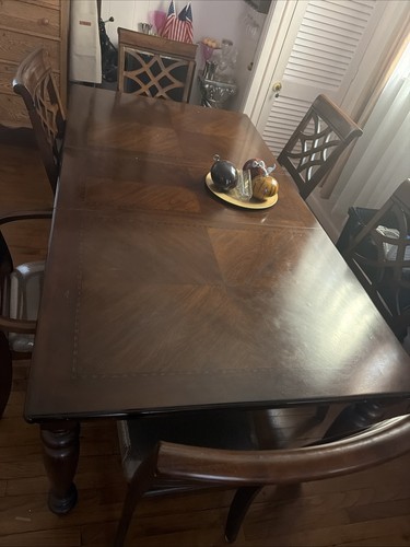 Wooden dining set for people - dining, 6
