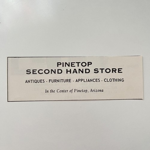 Pinetop second hand store - pinetop,