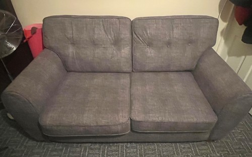 Blue fabric sofa sofas - 3, and
