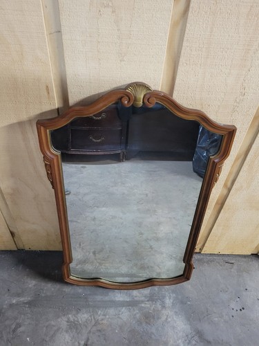 Vintage mirror wooden frame - vintage,