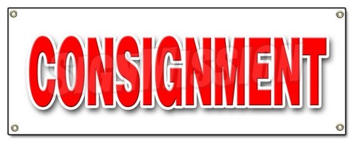 Consignment banner sign - consignment, second
