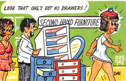 Mixed comic postcard dav - comic,