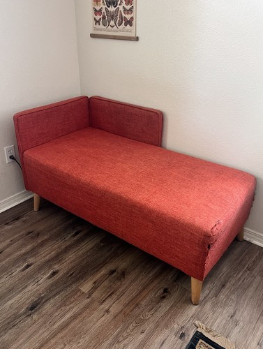 Orange loveseat corner sofa - loveseat,